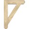 Ekena Millwork Traditional Craftsman Rough Sawn Bracket w/ Offset Brace, Douglas Fir, 6"W x 22"D x 30"H BKT0604X22X30TRA04RDF - alternate 2